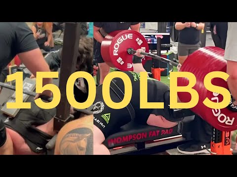 Bench Press WORLD RECORD Was Broken?681.8KG/1500LBS