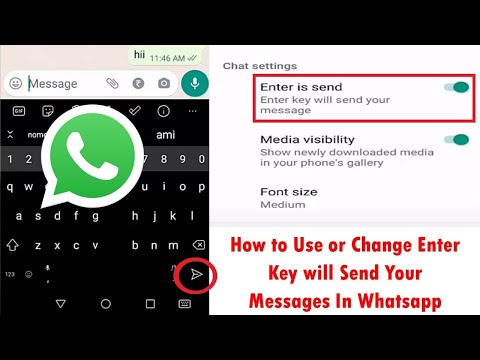 How to Use or Change Enter Key will Send Your Messages In Whatsapp
