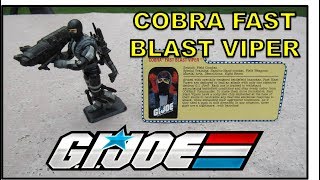 G.I.JOE Toy Review: COBRA FAST BLAST VIPER - Version 1 (2001) | Cobra Month 2017
