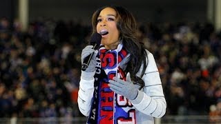 Michelle Williams sings the National Anthem