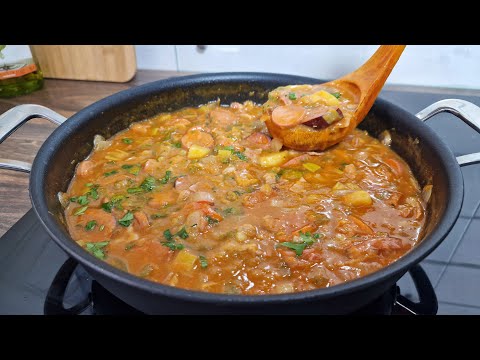 Traditionelles Frankfurter Gulasch! Ein altes Rezept für Gulasch mit Wurst und Kartoffeln!