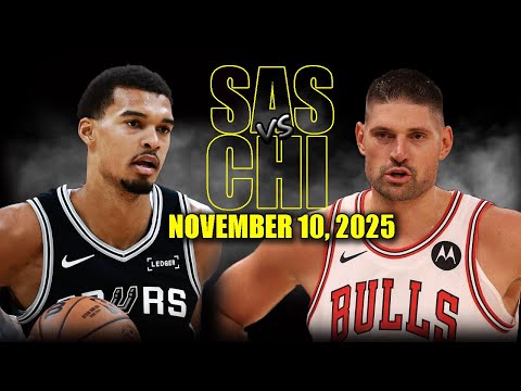 San Antonio Spurs vs Chicago Bulls Full Game Highlights - November 10, 2025 | NBA Season