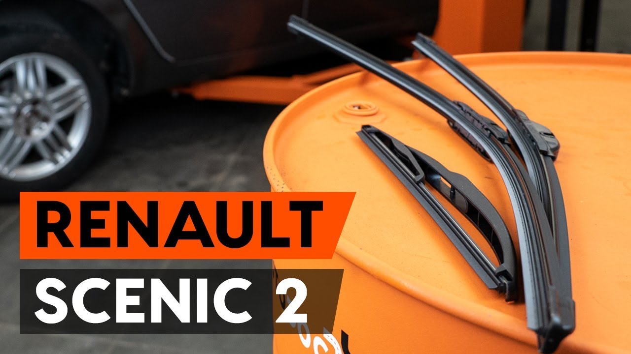Slik bytter du vindusviskere bak på en Renault Scenic 2 – veiledning