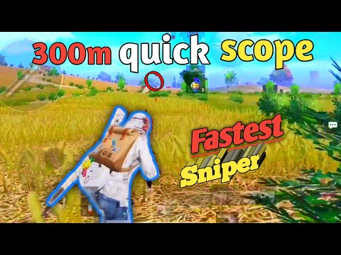 300m quick scope🔥 madness | Fastest Sniper (Pubg mobile sniper montage ) PUBG