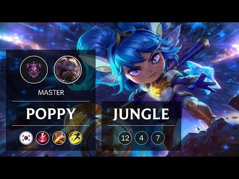 Poppy Jungle vs Taliyah - KR Master Patch 9.2