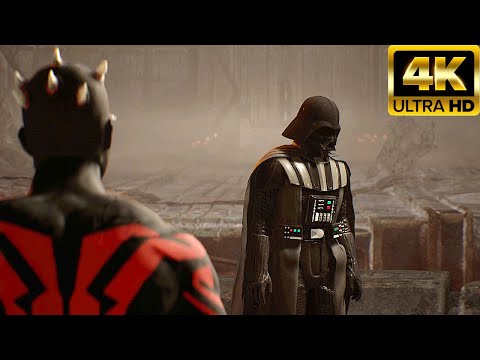 Darth Vader Vs Darth Maul Fight Scene 4K ULTRA HD - Star Wars