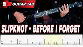 ãaaSLIPKNOTãaa[ Before I Forget ] cover by Masuka | LESSON | GUITAR TAB