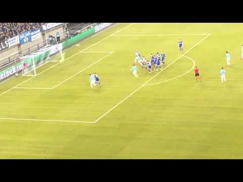 Leroy Sané INSANE free kick | Schalke 04 vs. Manchester City