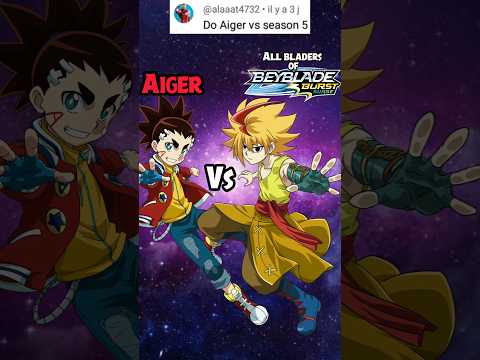 Who's Strongest ? Aiga vs Beyblade Burst Surge/Sparking#shorts