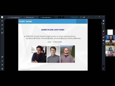 Souheila Hassoun: Double framed moduli spaces of quiver representations