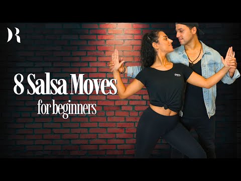 Salsa for Beginners - 8 Salsa Basic MOVES for the absolute BEGINNER