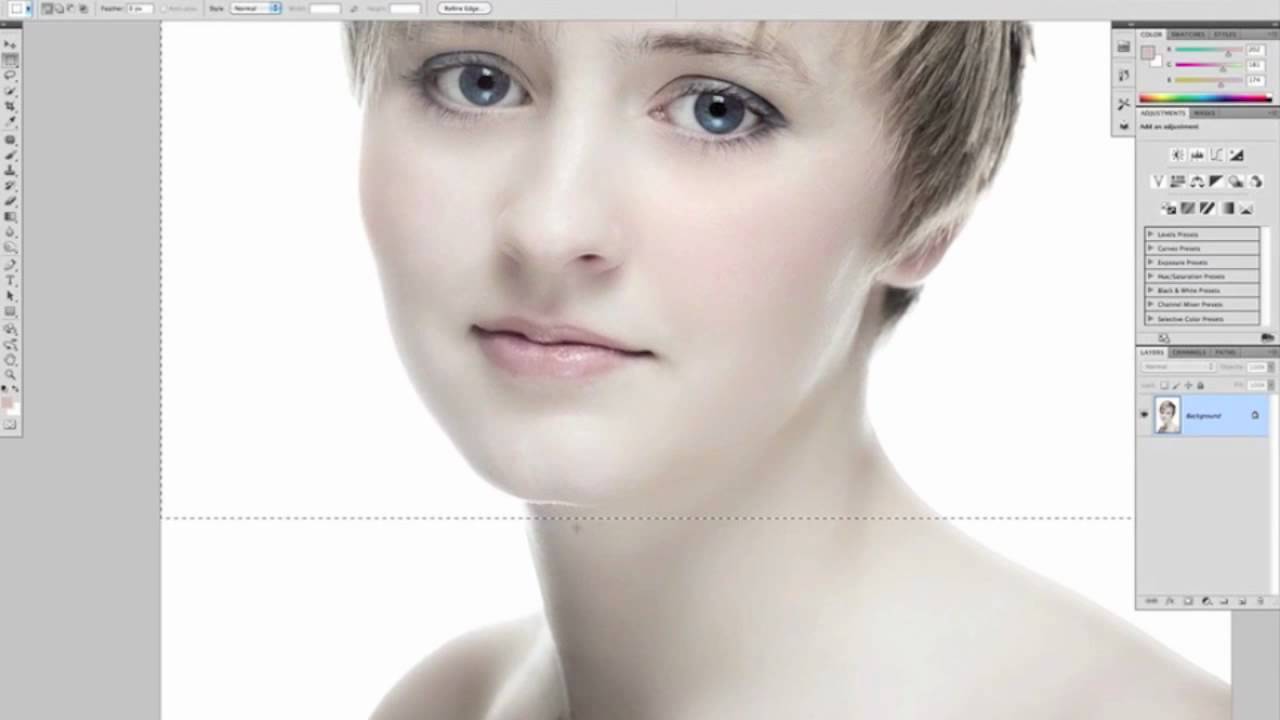 Face Retouch - Adobe Photoshop Tutorial