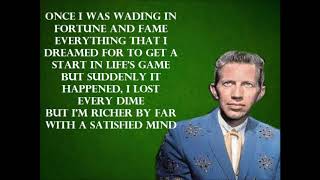 A Satisfied Mind Porter Wagoner with Lyrics