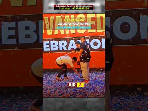 AIR-3 From Pw JEE Advanced Topper 🔥😎 #pwjee2025 #physicswallah #pwians