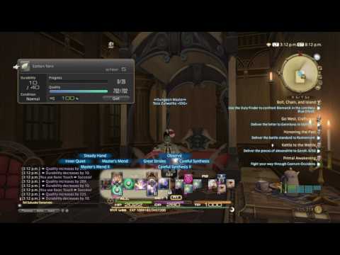 FINAL FANTASY XIV: Making Items HQ (Weaver)