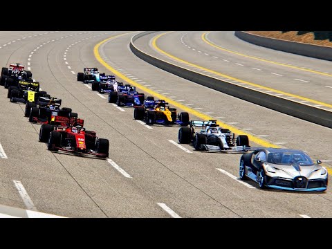 Bugatti Divo vs F1 2019 Cars - Nardo Speed Ring