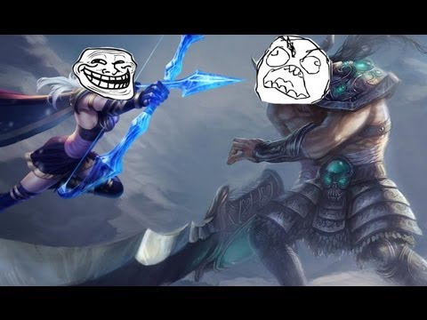 COMPILATION: Best Trynda Rage-Kid EVER! - Ashe trolls trynda all game!