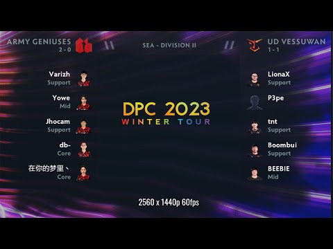 🔴 UD Vessuwan vs Army Geniuses / Meteor Gaming vs Mystique / Team Flow vs XERXIA | 2023 DPC Tour