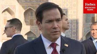 JUST IN: Secretary Of State Marco Rubio Takes Reporters' Questions During Visit To Uzbekistan