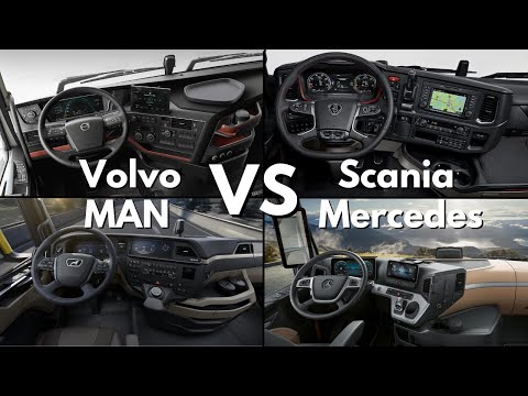Truck Interior Battle - Scania vs Volvo vs MAN vs Mercedes