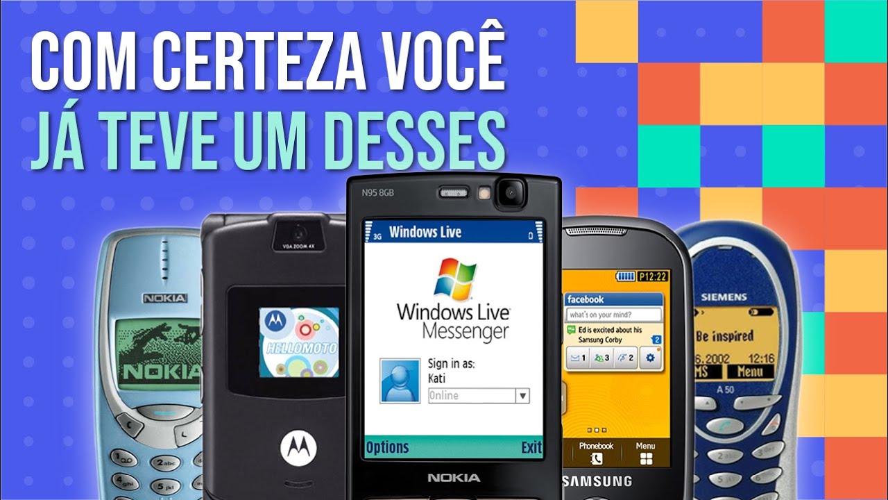 OS CELULARES MAIS POPULARES DOS ANOS 2000