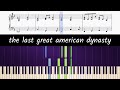 How to play piano part of The Last Great American Dynasty by Taylor Swift (EASY)