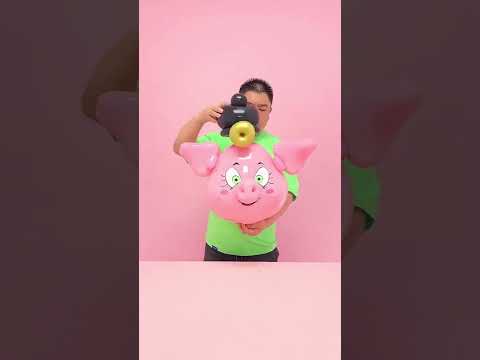 popping balloons pop balloons #balloons #popping #poppingballoons #colors #coloredballoons #pig