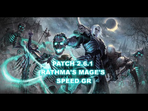 Diablo 3 Patch 2.6.1 Necromancer Rathma Skeletal Mage Speeds GR nSeason / Season 12