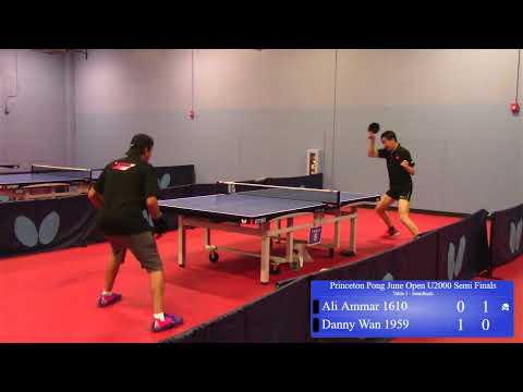Princeton Pong 2021 June Open U2000 Semi Finals