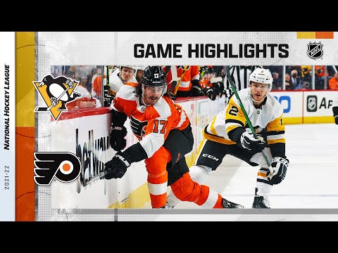 Penguins @ Flyers 1/6/22 | NHL Highlights