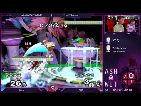 Melee Loser's Bracket ASH@WIT 6/12/15 - Gem (Marth) vs DBZ (Falco)