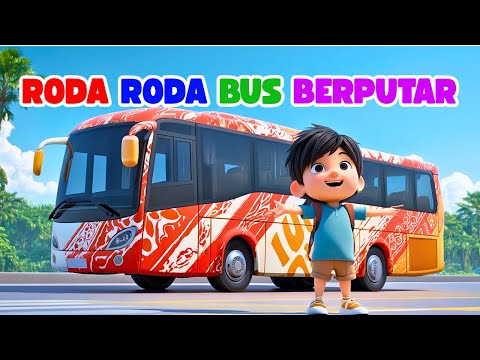 Wheels On The Bus Bahasa Indonesia 🚌 Roda Roda Bis 🚌 Lagu Anak Indonesia Balita TK PAUD