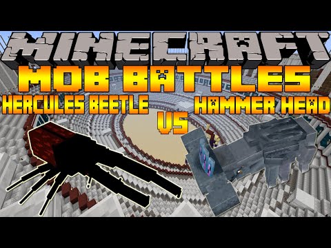 Minecraft Mob Battles Season 2: Hercules Beetle Vs. Hammerhead - Headbangers Ball