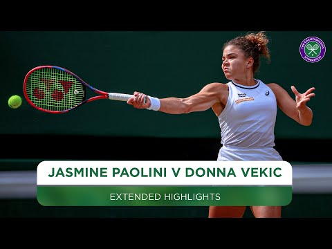 Three-Set Epic Semi-Final | Jasmine Paolini v Donna Vekic Extended Highlights | Wimbledon 2024