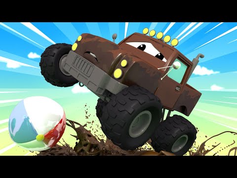 Monstertruckul Marley se joaca de-a v-ati ascunselea - Orasul Masinilor ! desene cu camioane