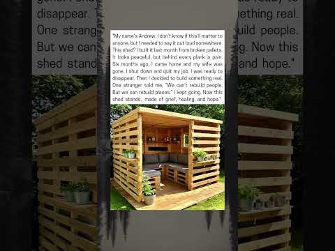 Man Builds Backyard Shed From Broken Pallets