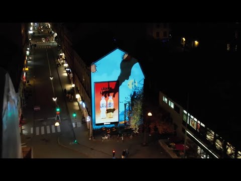 Outdoor screen & projection advert for Fanta – Halloween 2022