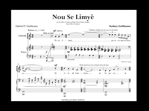 Nou Se Limyè ( WE ARE THE LIGHT ) by Sydney Guillaume {score video} - SATB Chorus