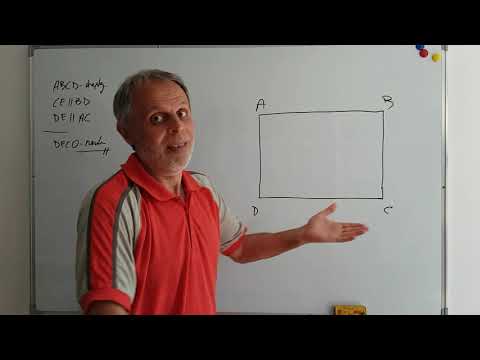 lecții 49: ROMBUL 6 - mediană, patrulater laturi paralele, laturi congruente - paralelogram