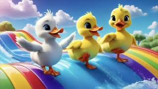Quack Quack Friends: 5 Little DucklingsThe magical worlds of Colours | Kids rhyme | kids poem