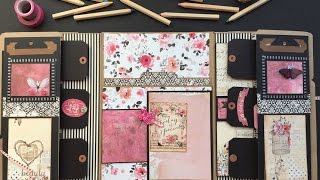 Kathy Orta December daily Lapbook. My creation with Rossibelle paper collection.