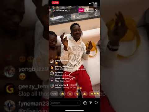 Naira marley plays “oh my love” by Tori Keeche on his Instagram Live