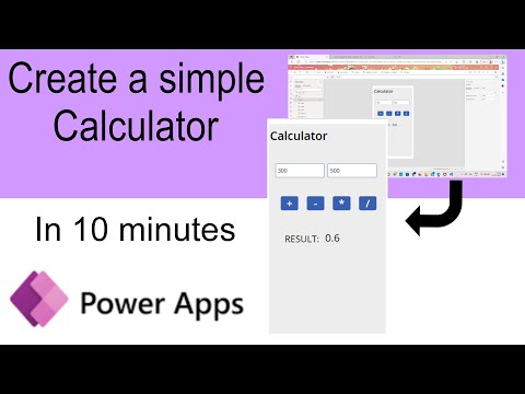 Create a simple calculator in just 10 mins| Using power apps