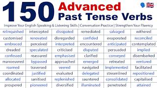 150 Advanced Past Tense English Verbs | English Vocabulary for Adult Learners