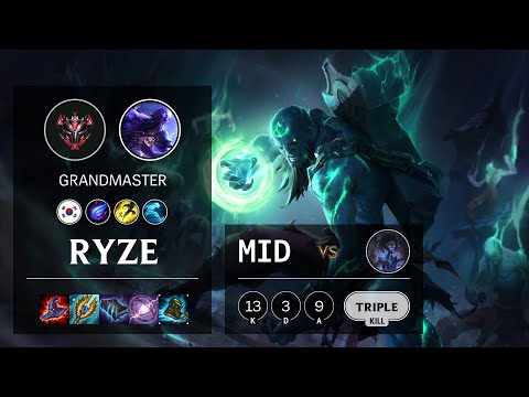 Ryze Mid vs Sylas - KR Grandmaster Patch 10.21