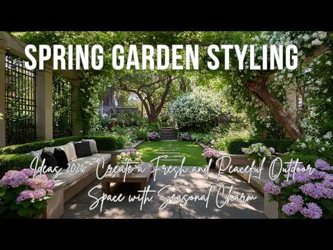 Spring Garden Styling Ideas 2026  Create a Fresh and Peaceful Outdoor Space with Seasonal Charm