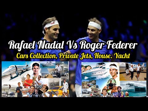 Rafael Nadal Vs Roger Federer Luxury Lifestyle 2023 | Private Jets, Cars Collection, Yacht, House