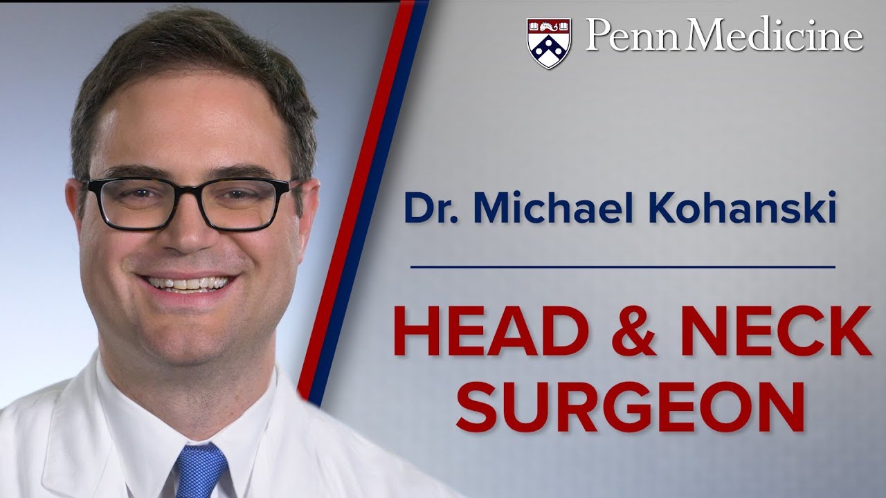 Watch video featuring Michael A. Kohanski, MD, PhD on YouTube