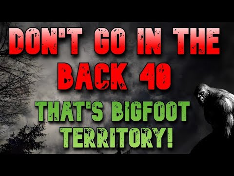 DON'T GO IN THE BACK 40...THAT'S BIGFOOT TERRITORY!