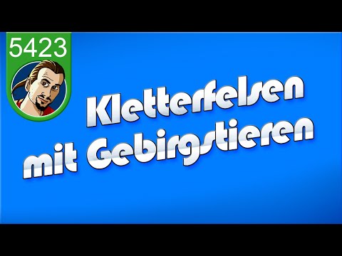 Das Spielmobil baut auf: Kletterfelsen mit Gebirgstieren (5423)